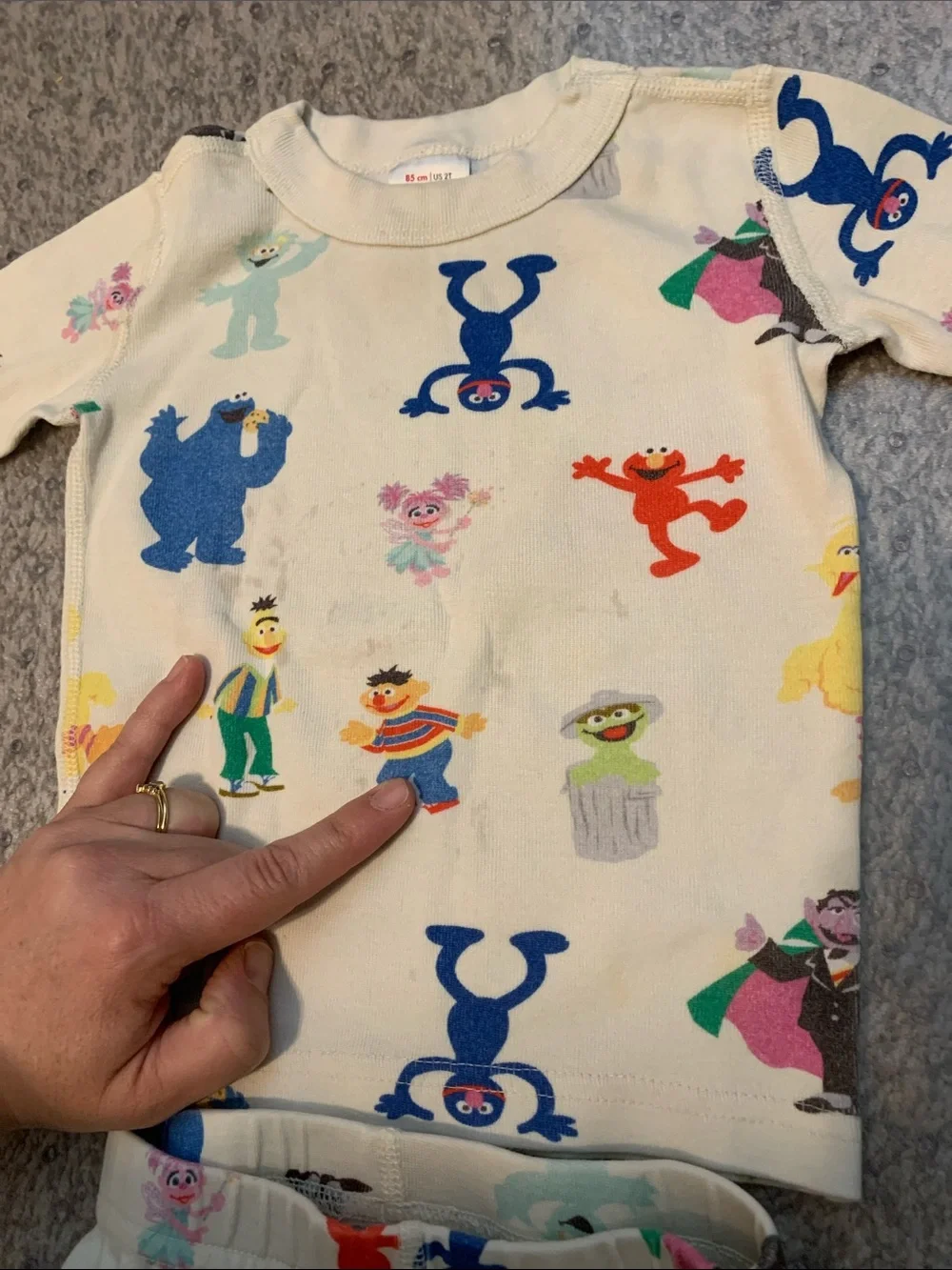 Hanna Andersson Sesame Street Pajama Set 2T *Organic Cotton*